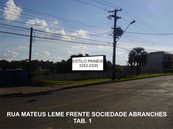 RUA MATHEUS LEME FRENTE SOCIEDADE ABRANCHES SENT. BAIRRO