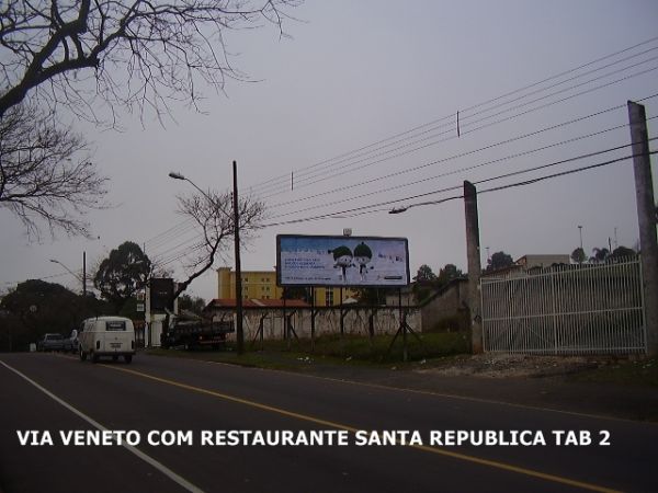 Via Veneto com Restaurante Santa Republica tabuleta